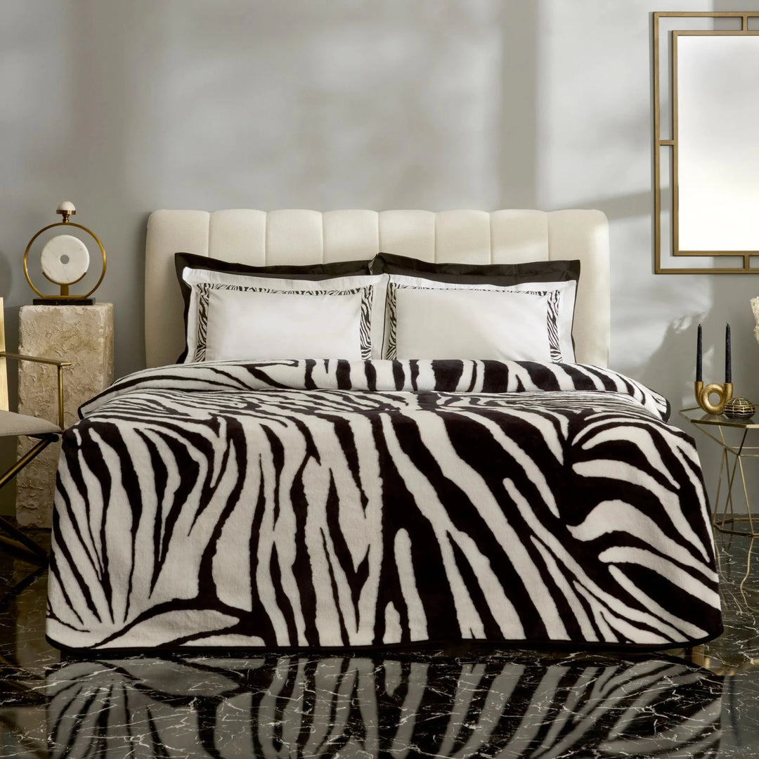 Karaca Home Zylara dobbeltsengs Nish - sæt – Sort - Løven Home