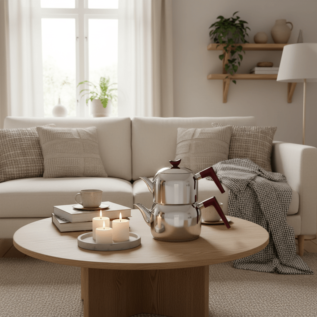 Karaca Induktion Maçka Midi Tekandesæt - 3,3 Liter - Rød - Løven Home