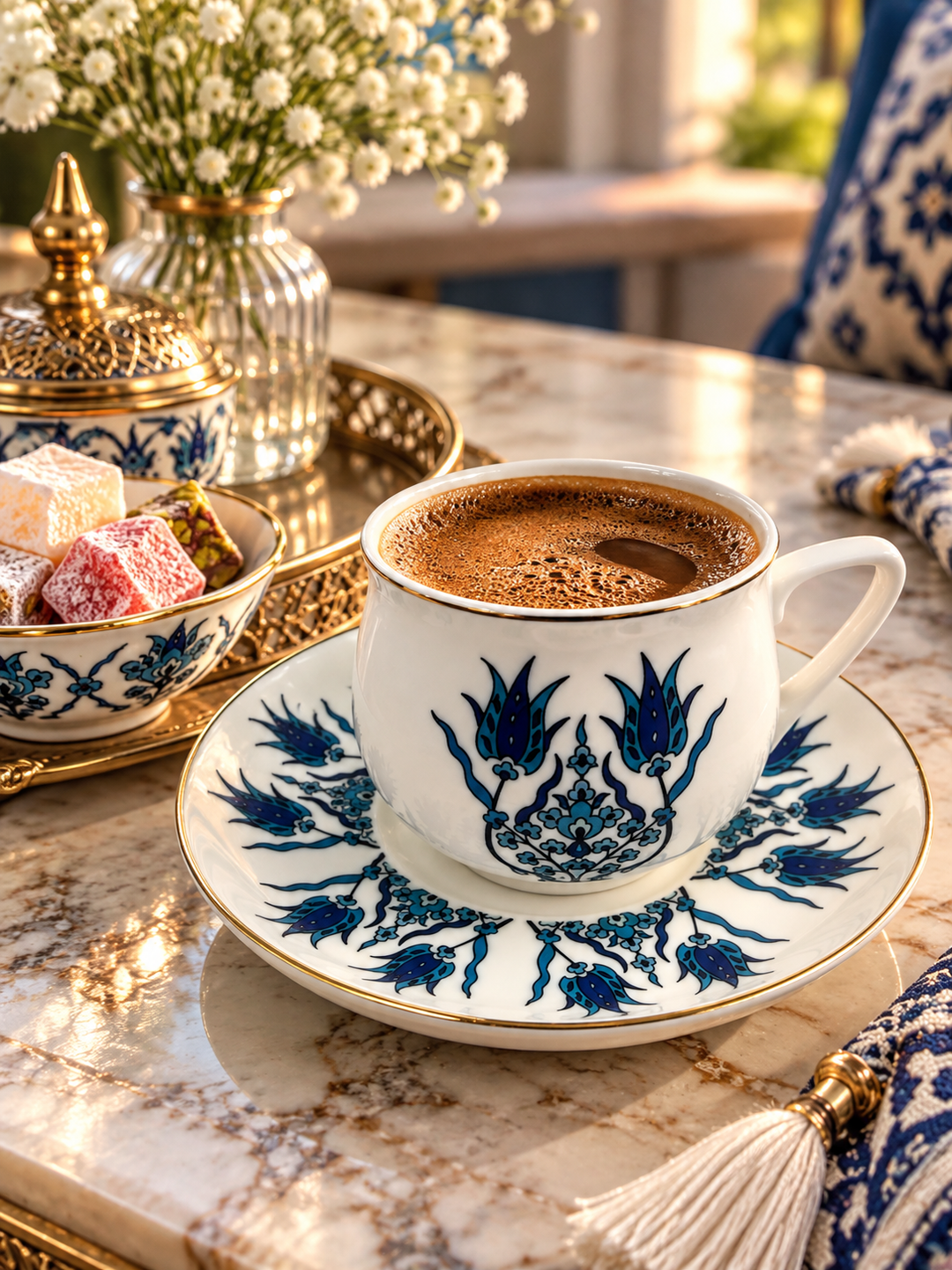 Karaca Iznik New Form - Espressosæt – 6 Personer (100 ml) - Løven Home