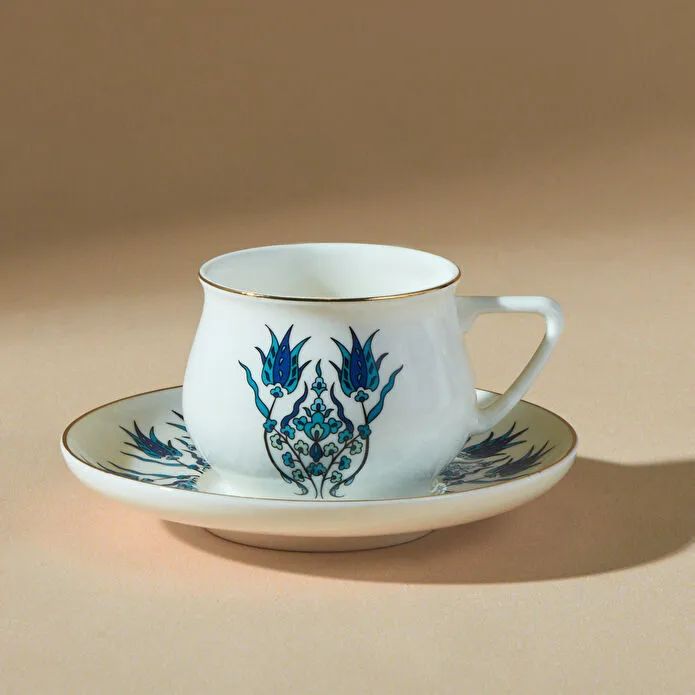 Karaca Iznik New Form Espressosæt – 6 Personer (100 ml) - Løven Home