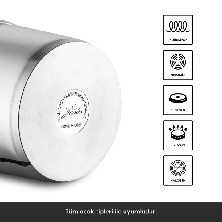 Karaca Jumbo Prime Master Trykkoger i Rustfrit Stål – 6 L / 22 cm - Løven Home