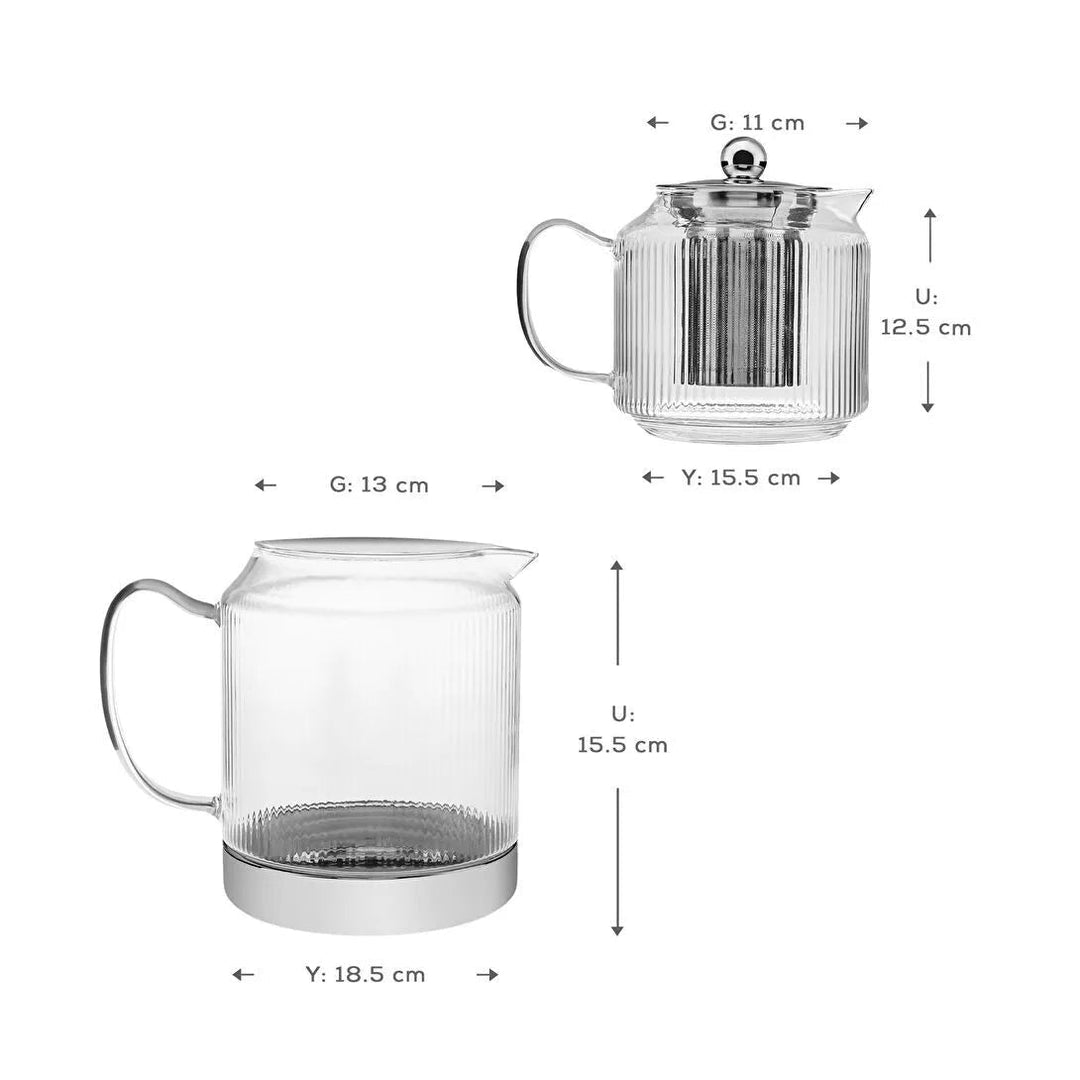 Karaca Kelly Glas Tekande – 2100 ML - Løven Home