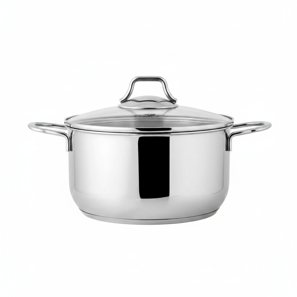 Karaca - Kitchen Lover 2 i 1 Muslingegryde – 3,5 &amp; 2,5 liter | Ø20 cm | Rustfrit stål | 2 stk. | 3 dele - Løven Home