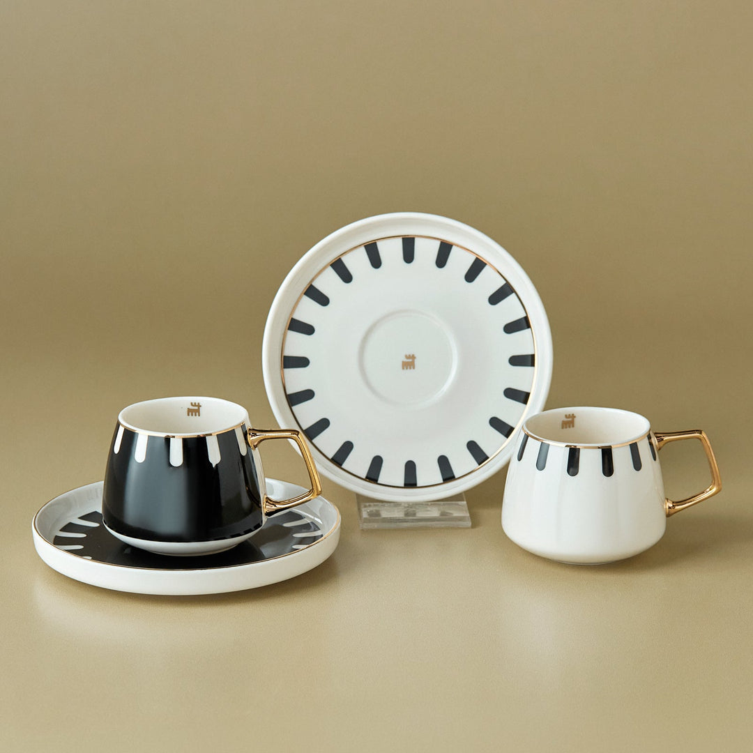 Karaca - Kore Kaffekopsæt - 2 personer | 100 ml - Løven Home
