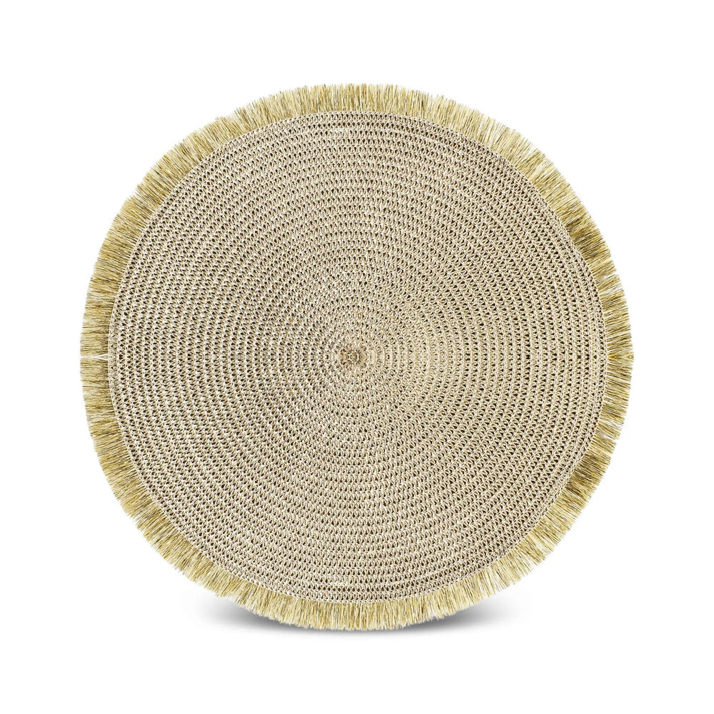 Karaca Kristina 2 dele Amerikansk dækkerserviet – Gold, 38 cm - Løven Home