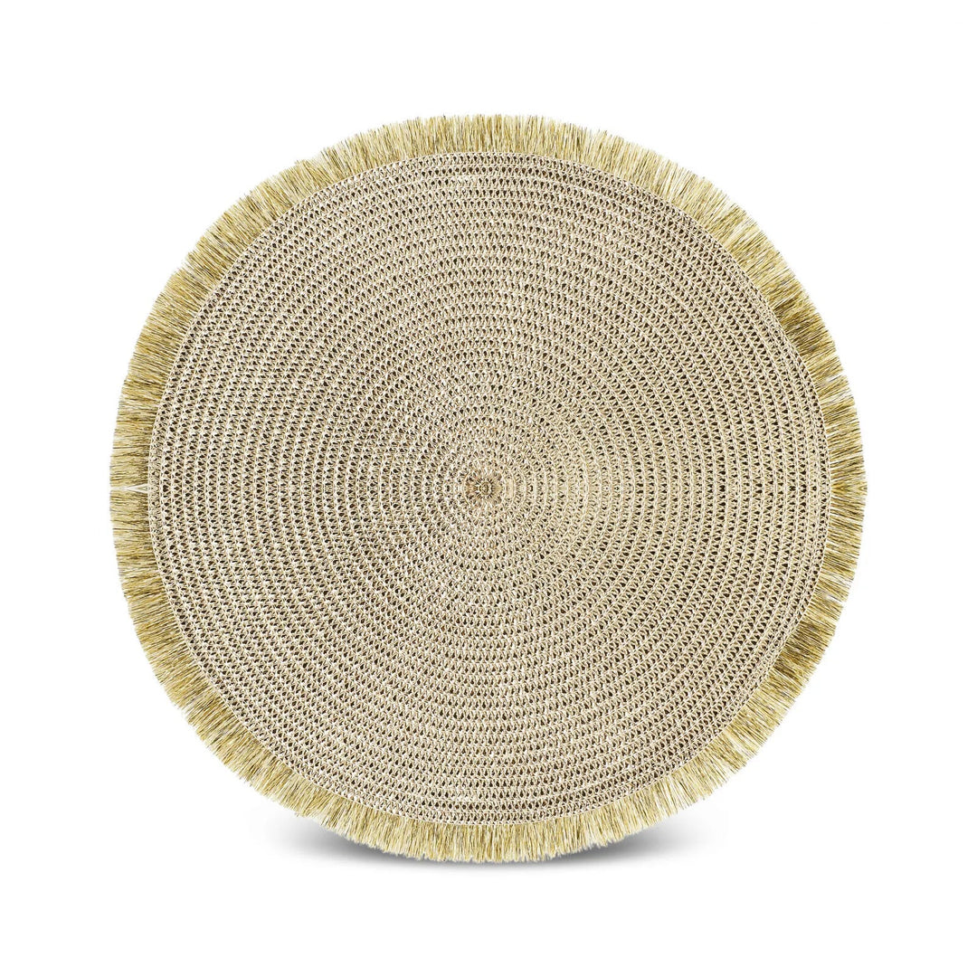 Karaca Kristina 2 dele Amerikansk dækkerserviet – Gold, 38 cm - Løven Home