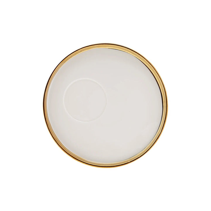 KARACA LEVIN ESPRESSOKOPPER TIL 2 PERSONER (100 ml.) | HVID/GULD - Løven Home