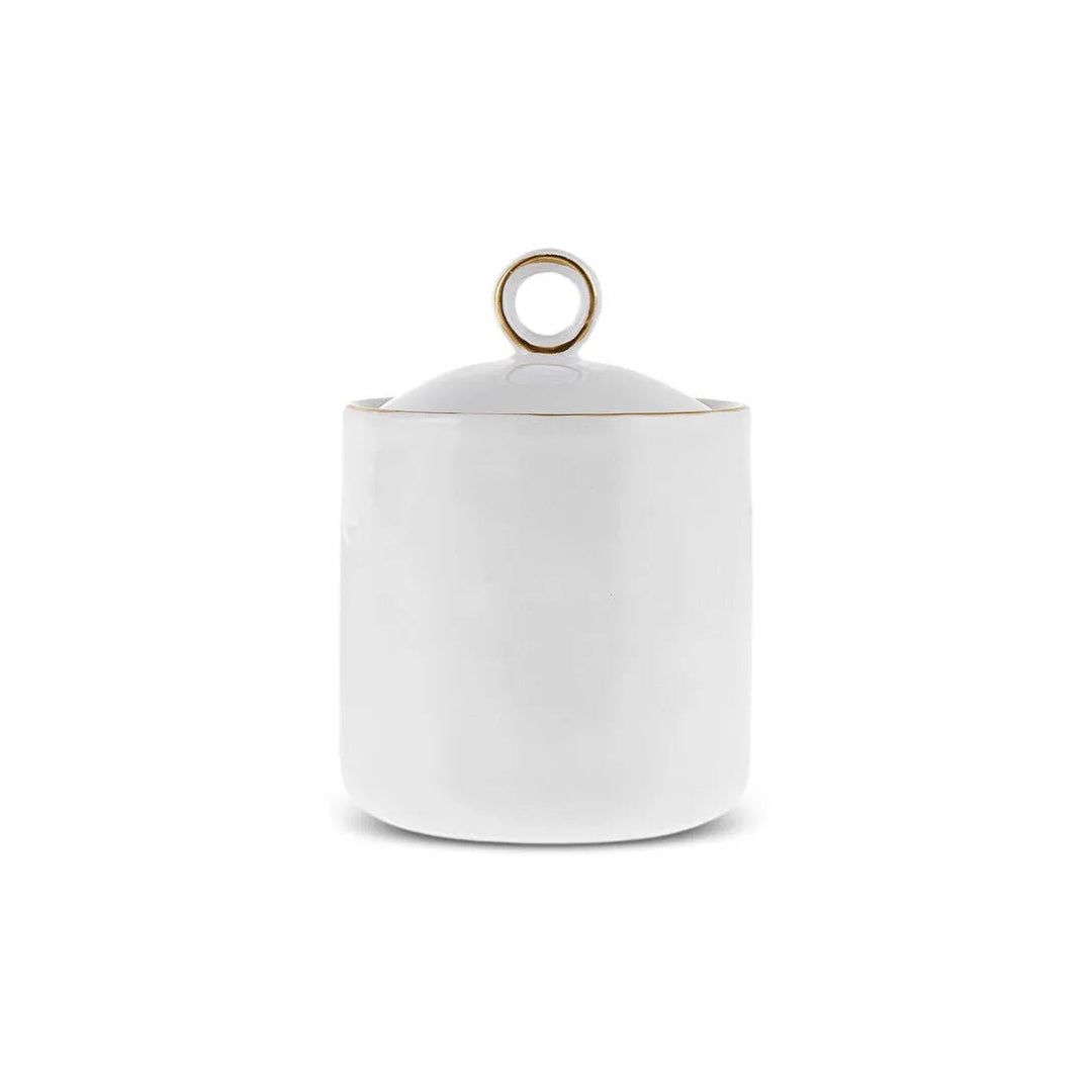 Karaca Lina Badeværelsessæt – 4 Dele - Elegant Hvid & Guld - Løven Home