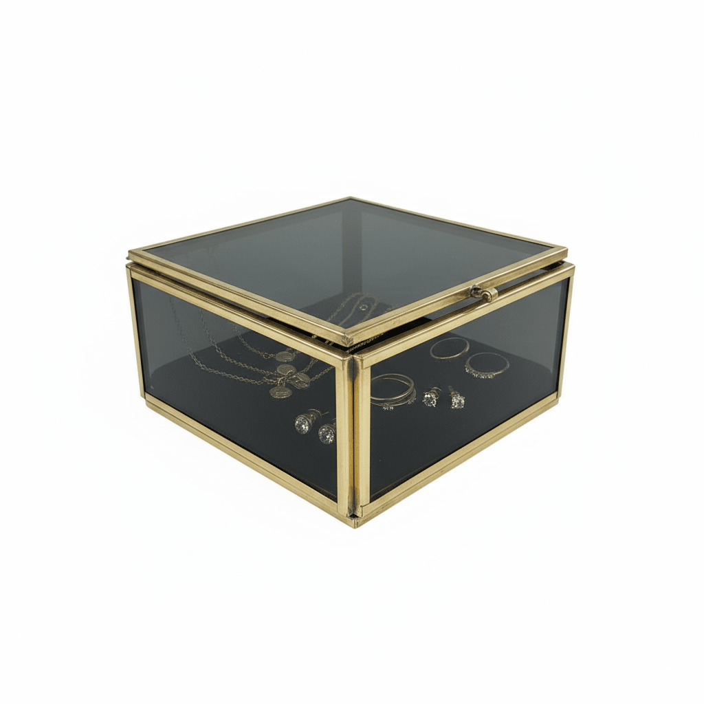 Karaca Line Kutu Kvadratisk Glasboks | 6x10x10 cm - Løven Home