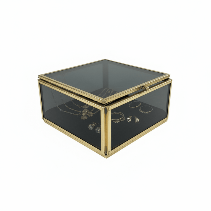 Karaca Line Kutu Kvadratisk Glasboks | 6x10x10 cm - Løven Home