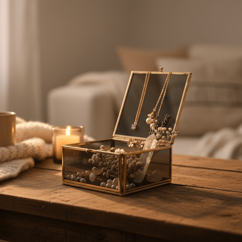 Karaca Line Kutu Kvadratisk Glasboks | 6x10x10 cm - Løven Home