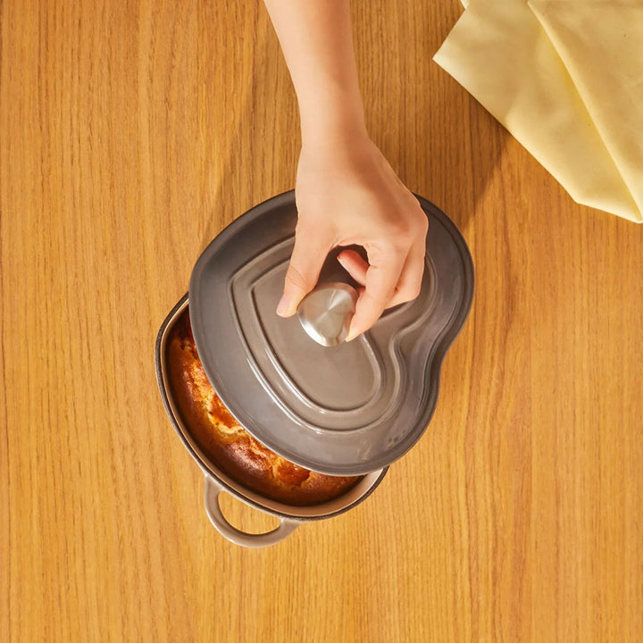 Karaca Love Støbejernsgryde (Induktion) – 1,9 liter - Grå - Løven Home