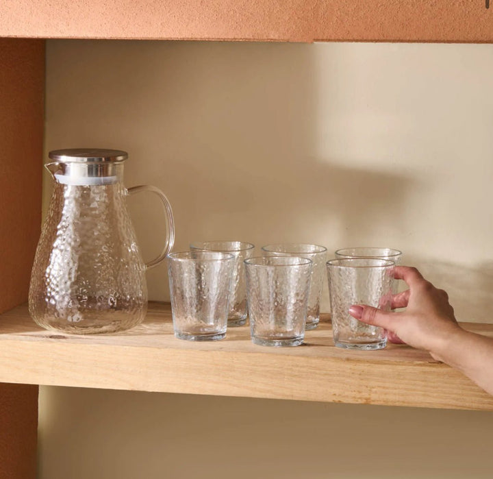 Karaca Luminous 7 - dele glassæt – Transparent - Løven Home