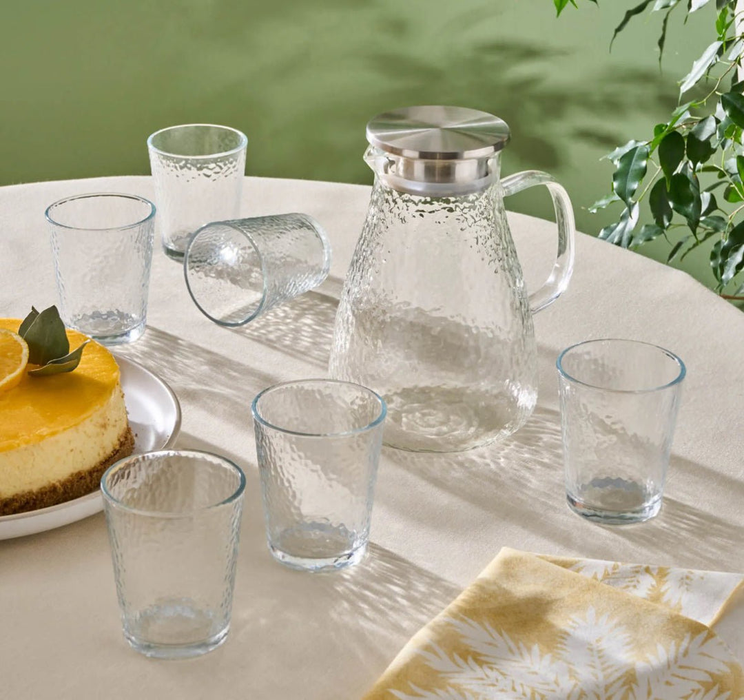 Karaca Luminous 7 - dele glassæt – Transparent - Løven Home