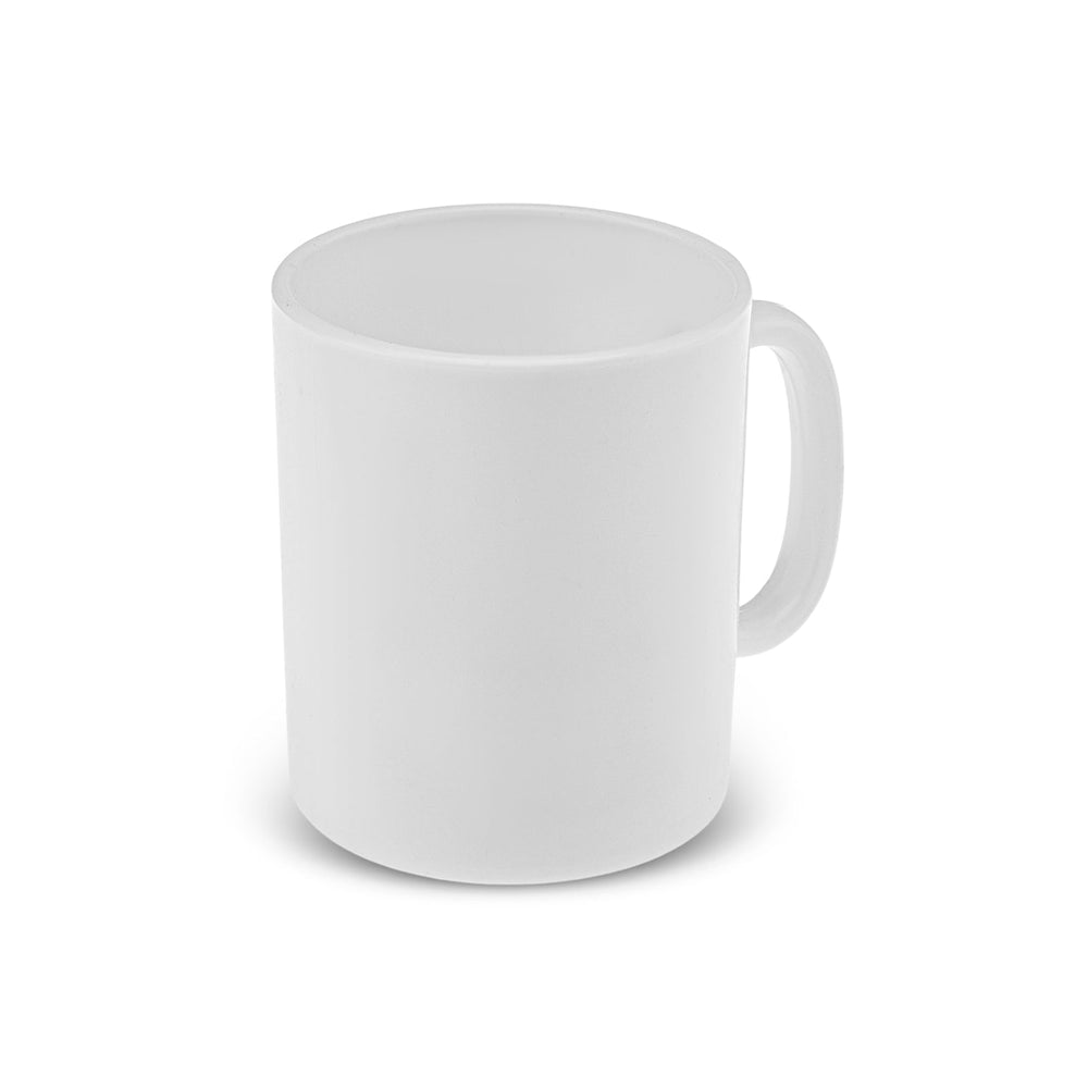 Karaca Milano Opal Glas Krus v2 | 320 ml | Hvid - Løven Home