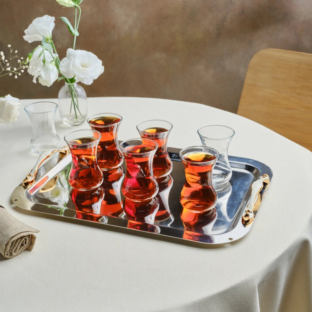 Karaca Mine Serveringsbakke - Rustfrit stål 40x30 cm - Løven Home