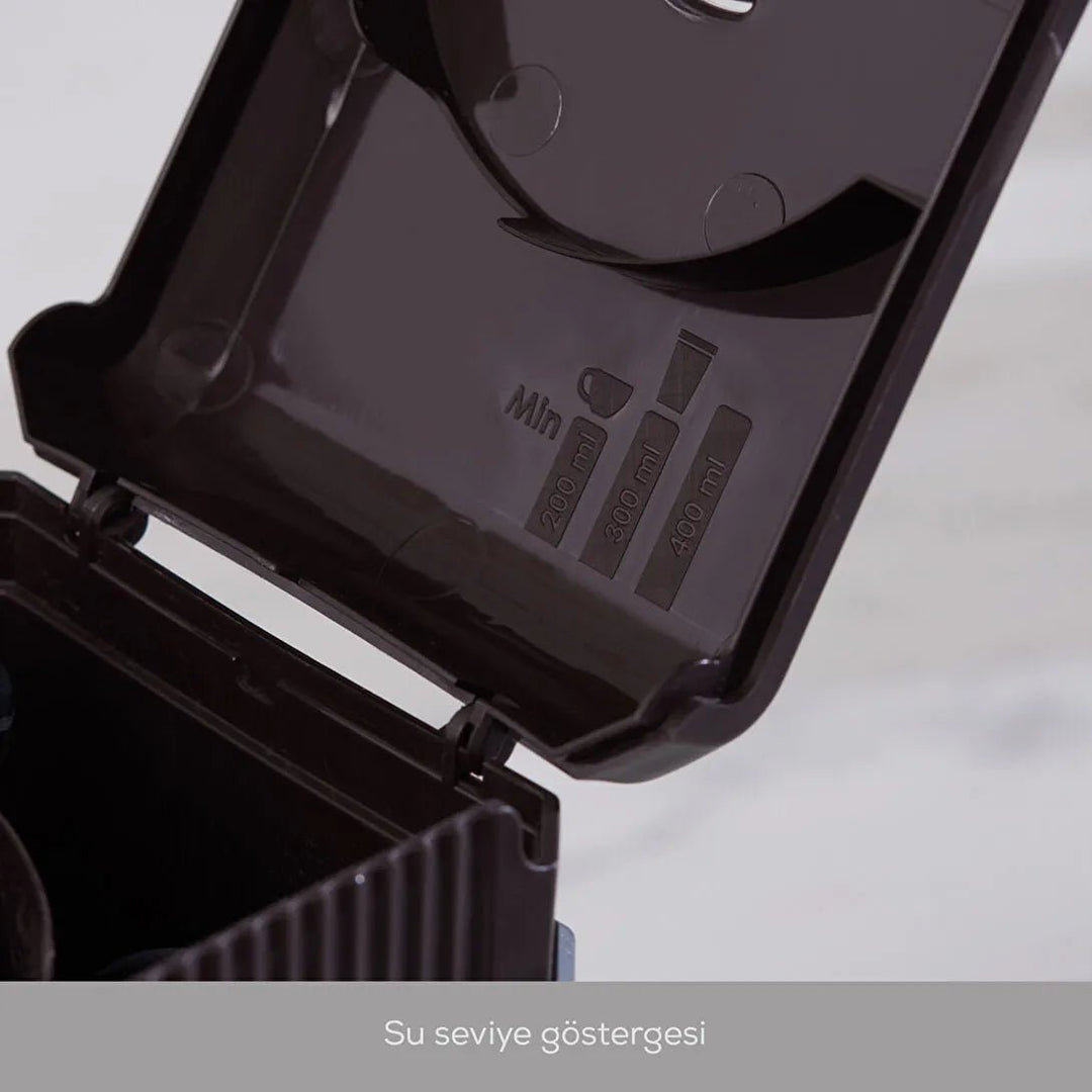 Karaca Mono Personlig Filterkaffemaskine m/Termokande (Valnøddebrun) - 400 ml - Løven Home