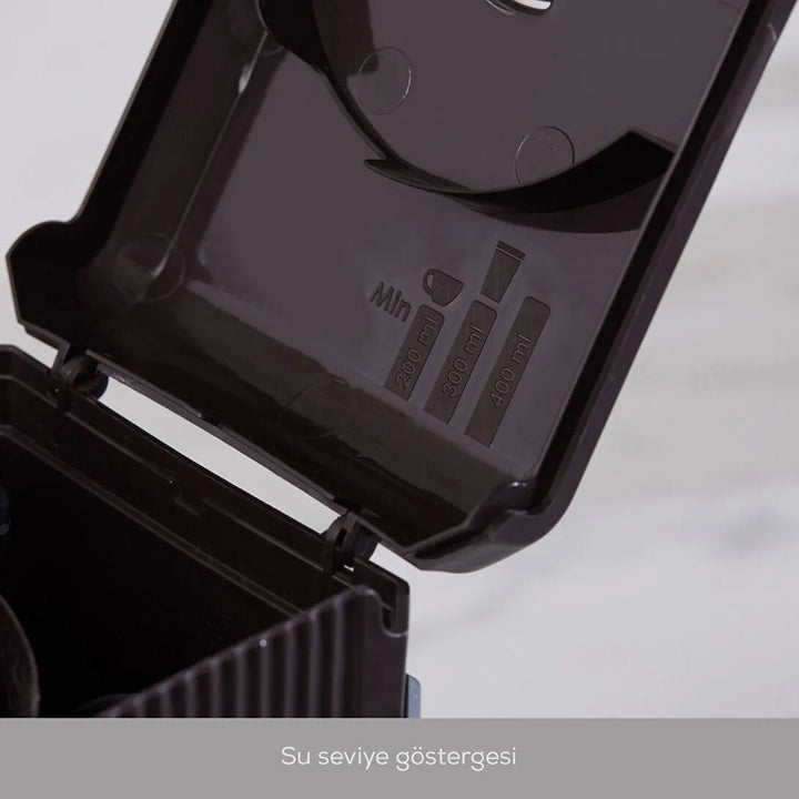 Karaca Mono Personlig Filterkaffemaskine m/Termokande (Valnøddebrun) - 400 ml - Løven Home