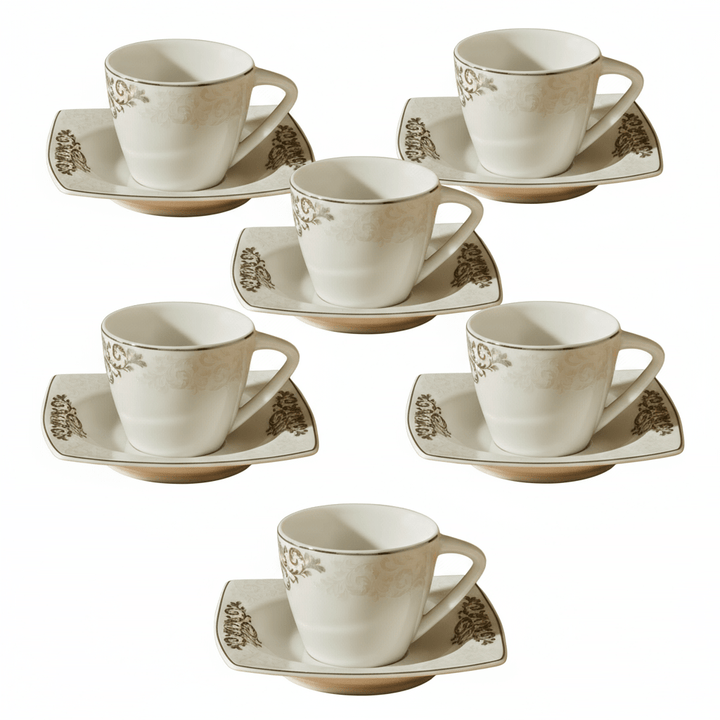 Karaca Nazende Espresso Kaffekop - sæt til 6 personer – 80 ml - Løven Home