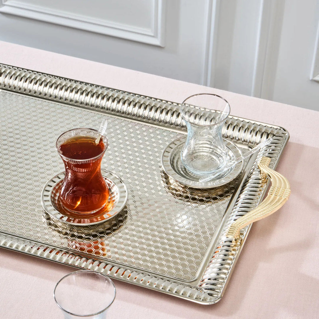 Karaca Nehir Tesæt 19 Dele Sølv - Løven Home