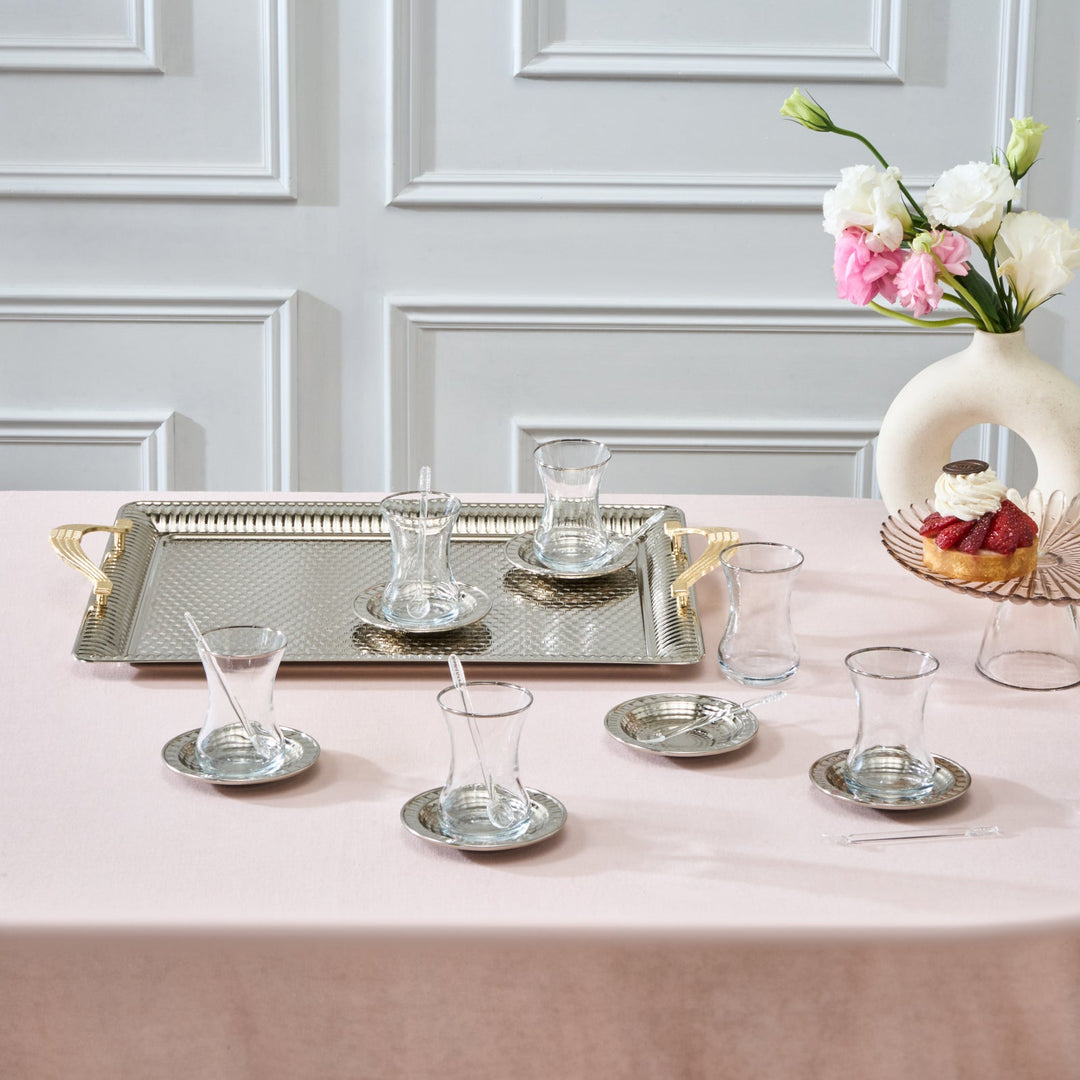 Karaca Nehir Tesæt 19 Dele Sølv - Løven Home