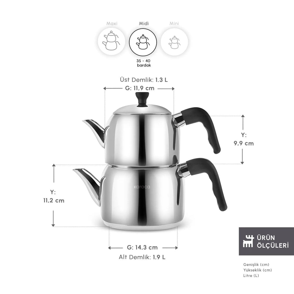 Karaca Nero Midi tekande – 3,3L - Løven Home