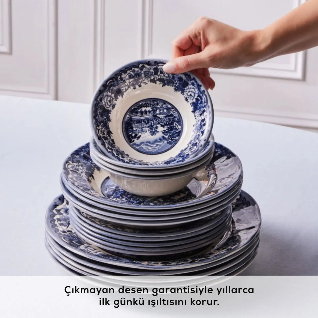 Karaca Old Town Middagssæt – 24 dele til 6 personer - Løven Home
