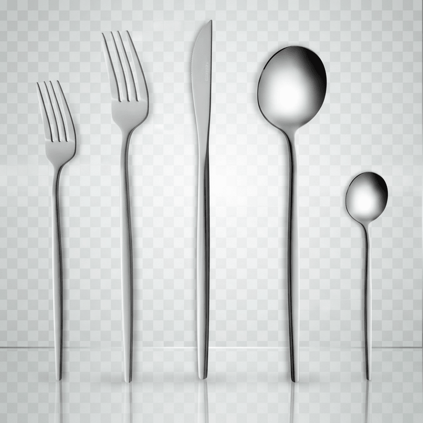 Karaca Orion Sølv 30 Dele Bestiksæt – 6 Personer - Rustfrit Stål - Løven Home