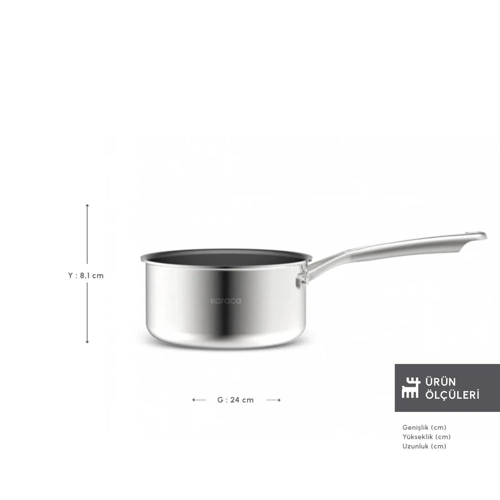 Karaca Plasma Steel 3Ply Pande – 18 cm - Løven Home