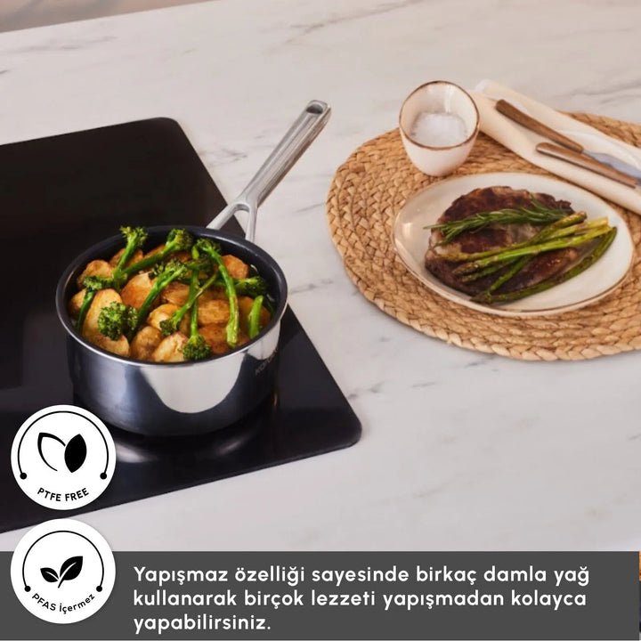 Karaca Plasma Steel 3Ply Pande – 18 cm - Løven Home