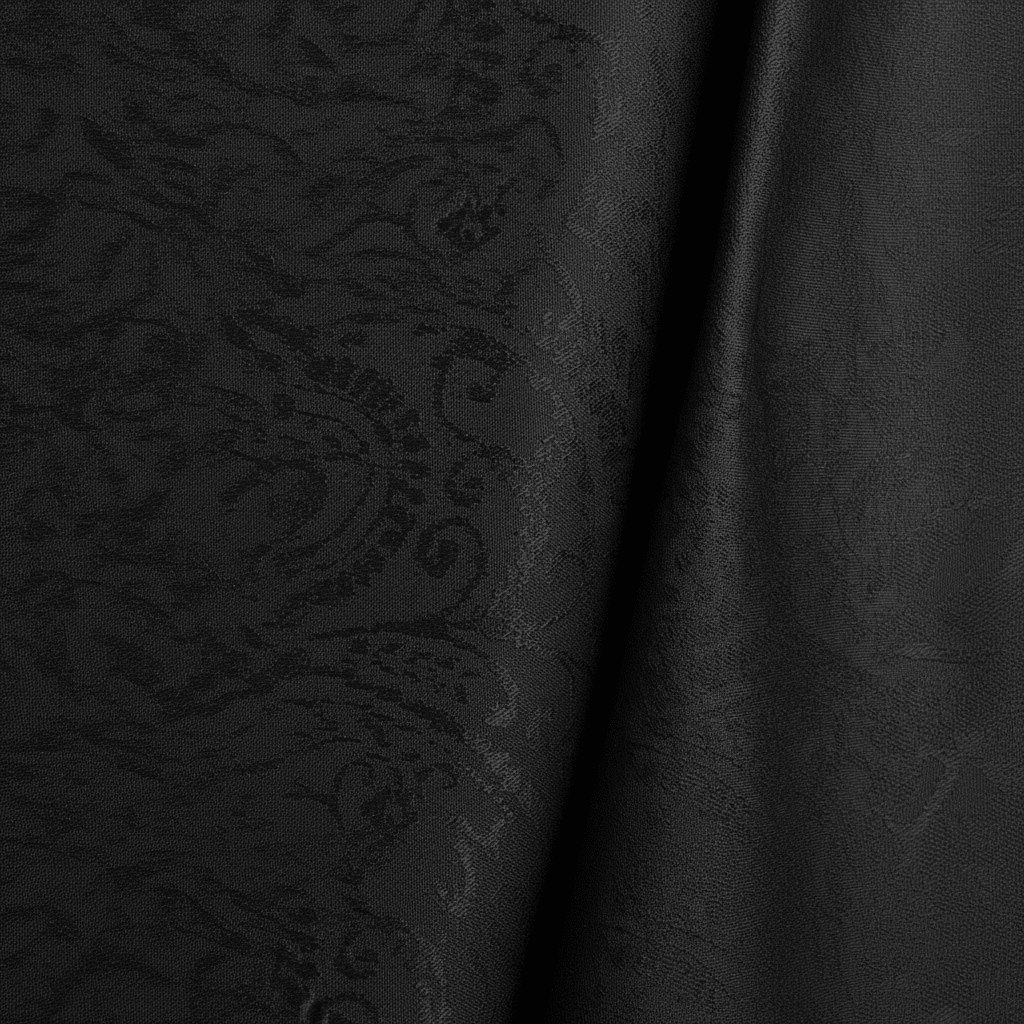 Karaca Pletafvisende Chesney Dug – 140 x 200 cm – Sort - Løven Home