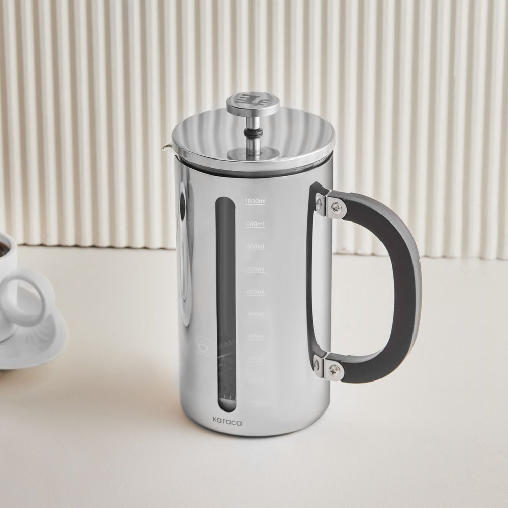 Karaca Poly Glas/Stål Stempelkande Til Kaffe/Te 1000 ml - Løven Home