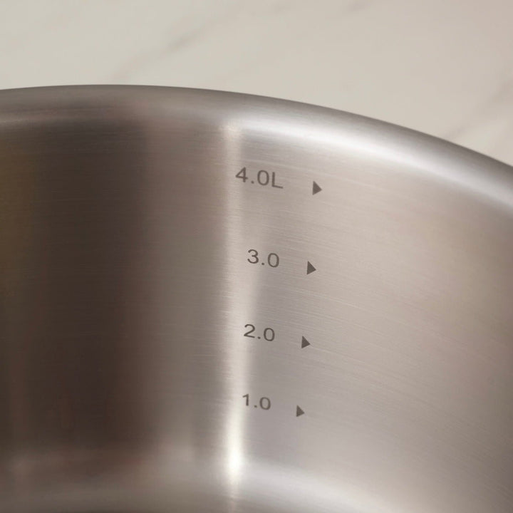 Karaca Power Steel 316+ 3 - lags Voyager grydesæt – 8 dele – Rustfrit stål - Løven Home