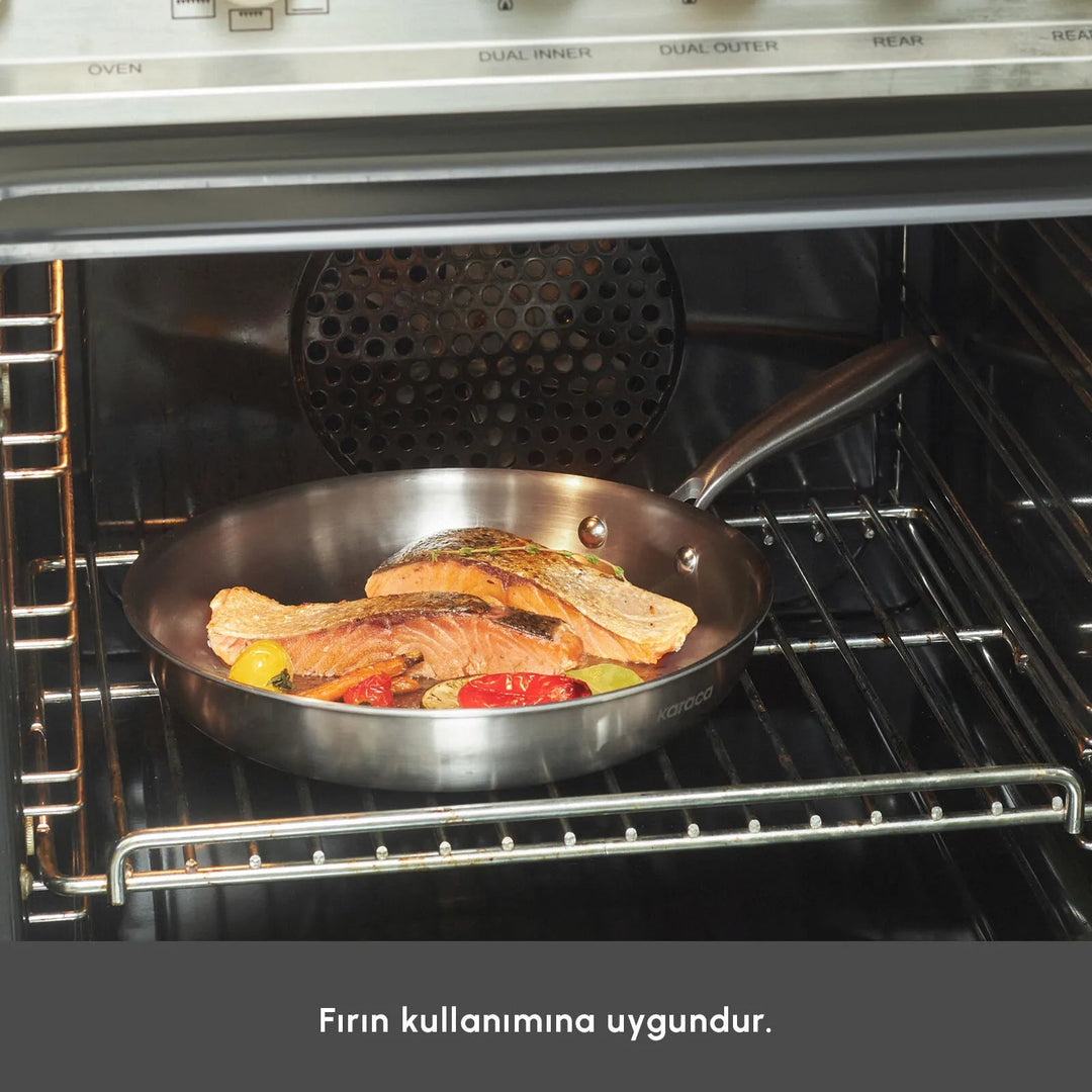 Karaca Power Steel 316+ 3Ply Akita Induktionsgryde - og Pandesæt – 7 Dele - Løven Home