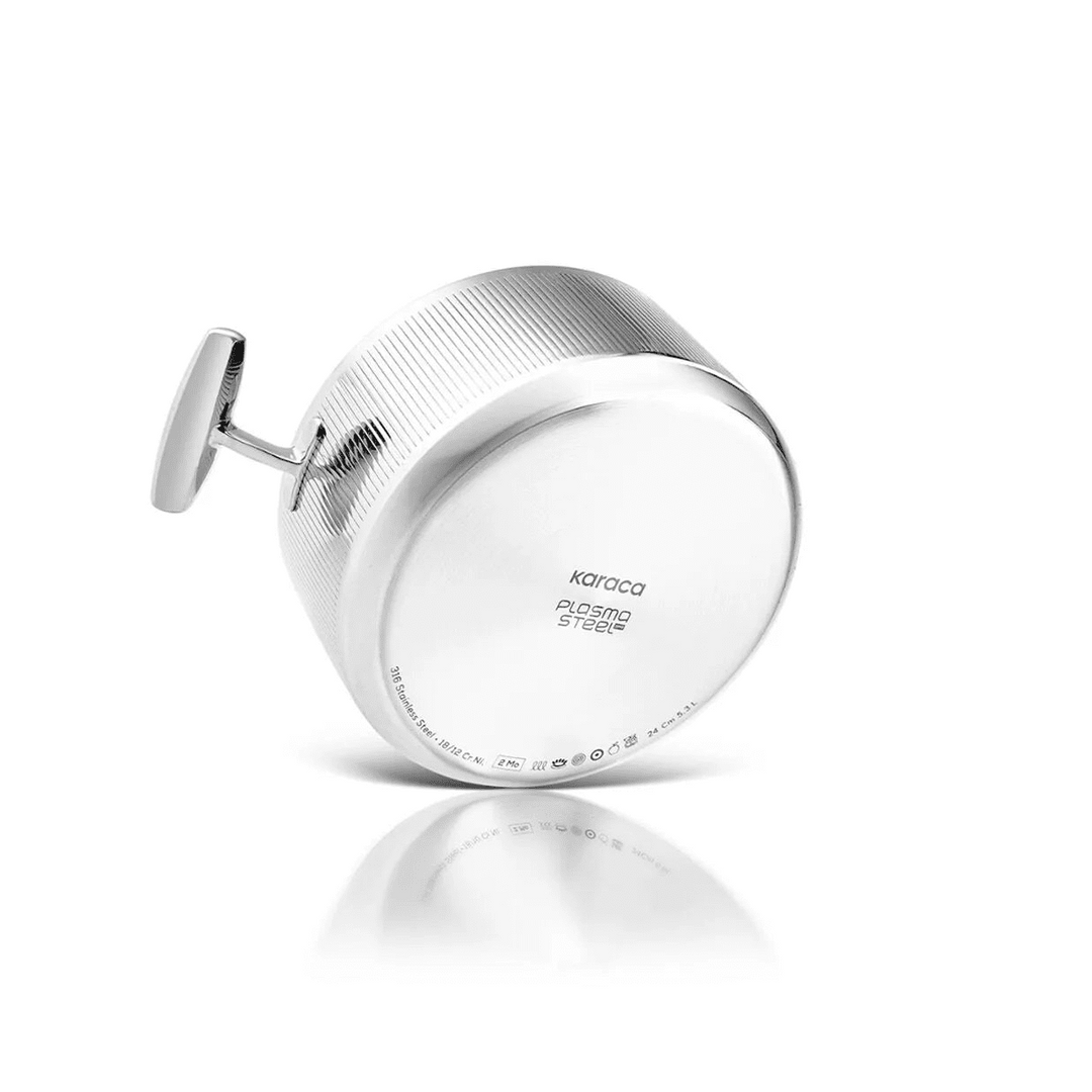 Karaca Power Steel 316+ Apollo grydesæt – 8 dele – Rustfrit stål - Løven Home