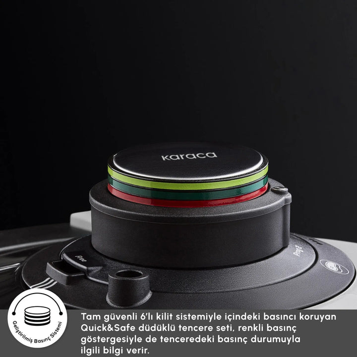 Karaca Quick & Safe Induktionskompatibelt Trykkogersæt – 4 + 6 L - Løven Home
