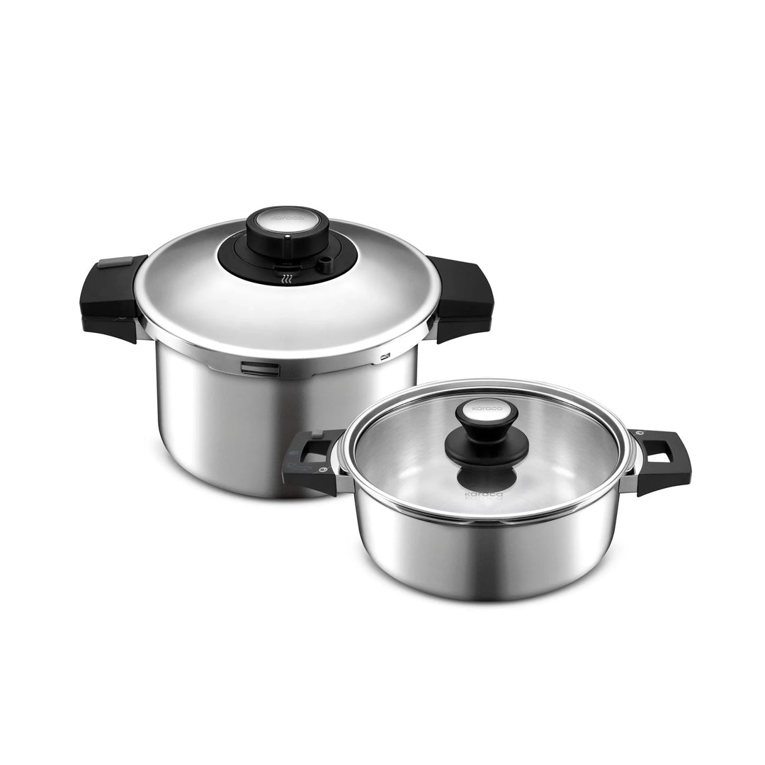 Karaca Quick & Safe Induktionskompatibelt Trykkogersæt – 4 + 6 L - Løven Home