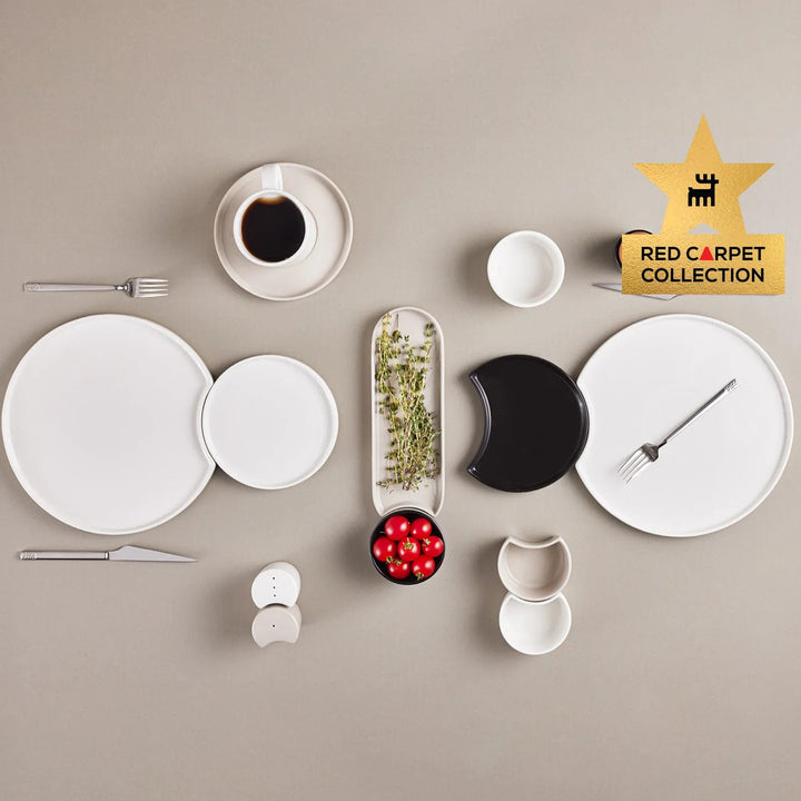 Karaca Red Carpet Collection X Hussein Chalayan – Forever Bone Poly 28 - delt Morgenmadssæt til 6 personer - Løven Home