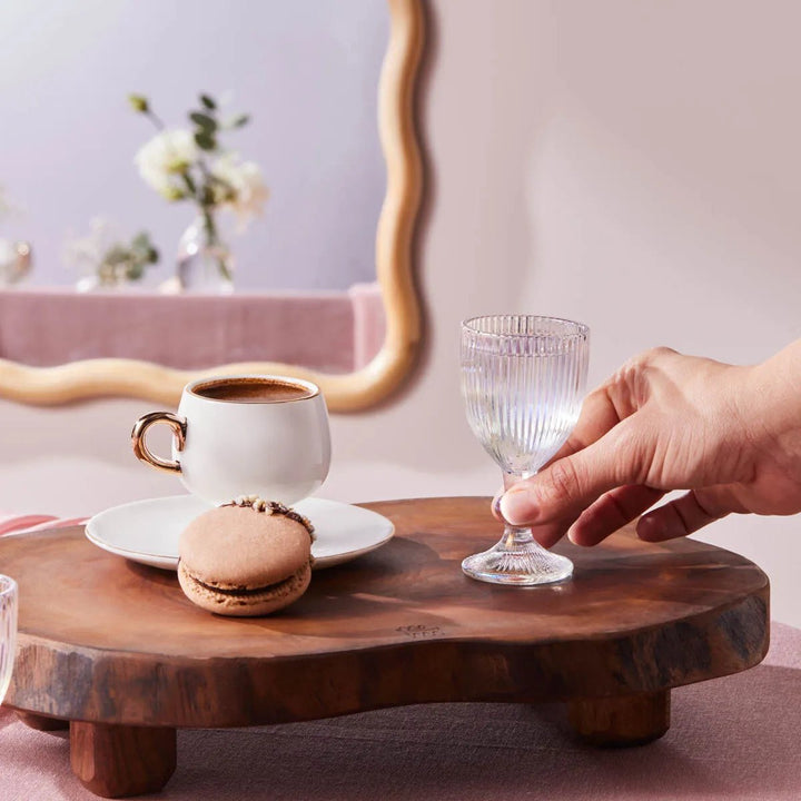 Karaca Rocco Lüster Kaffeglas 6 stk. – 60 ml - Løven Home