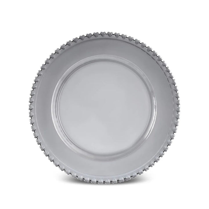 Karaca Rory Dekorativt Glasfad/Dækkeserviet - Grå - 32 cm - Løven Home