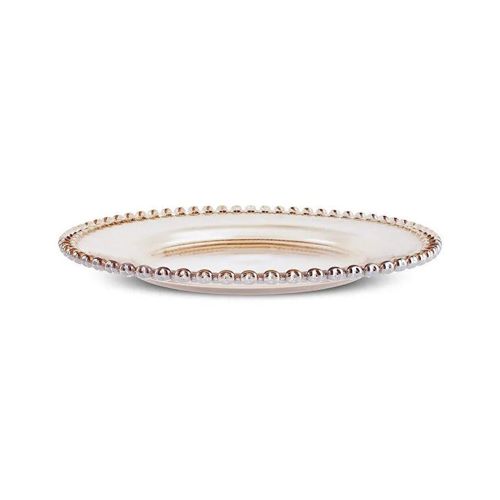 Karaca Rory Dekorativt Glasfad/Dækkeserviet - Rav/Guld - 32 cm - Løven Home