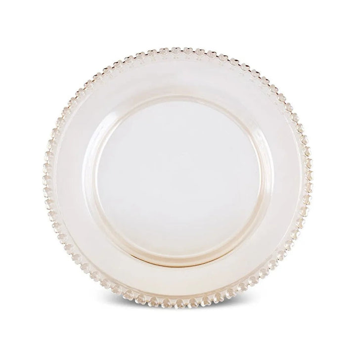 Karaca Rory Dekorativt Glasfad/Dækkeserviet - Rav/Guld - 32 cm - Løven Home