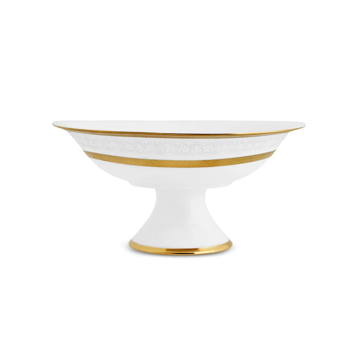 Karaca - Royal Bone Victoria - Serveringsfad på Fod – Guld - Løven Home