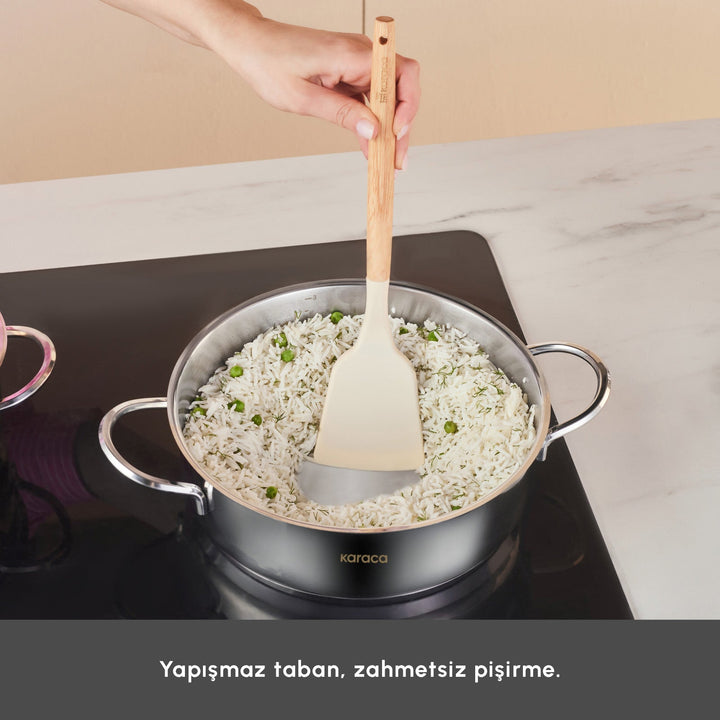 Karaca Sakura Powersteel 8 - delers 316+ Stål Tencere Set - Løven Home