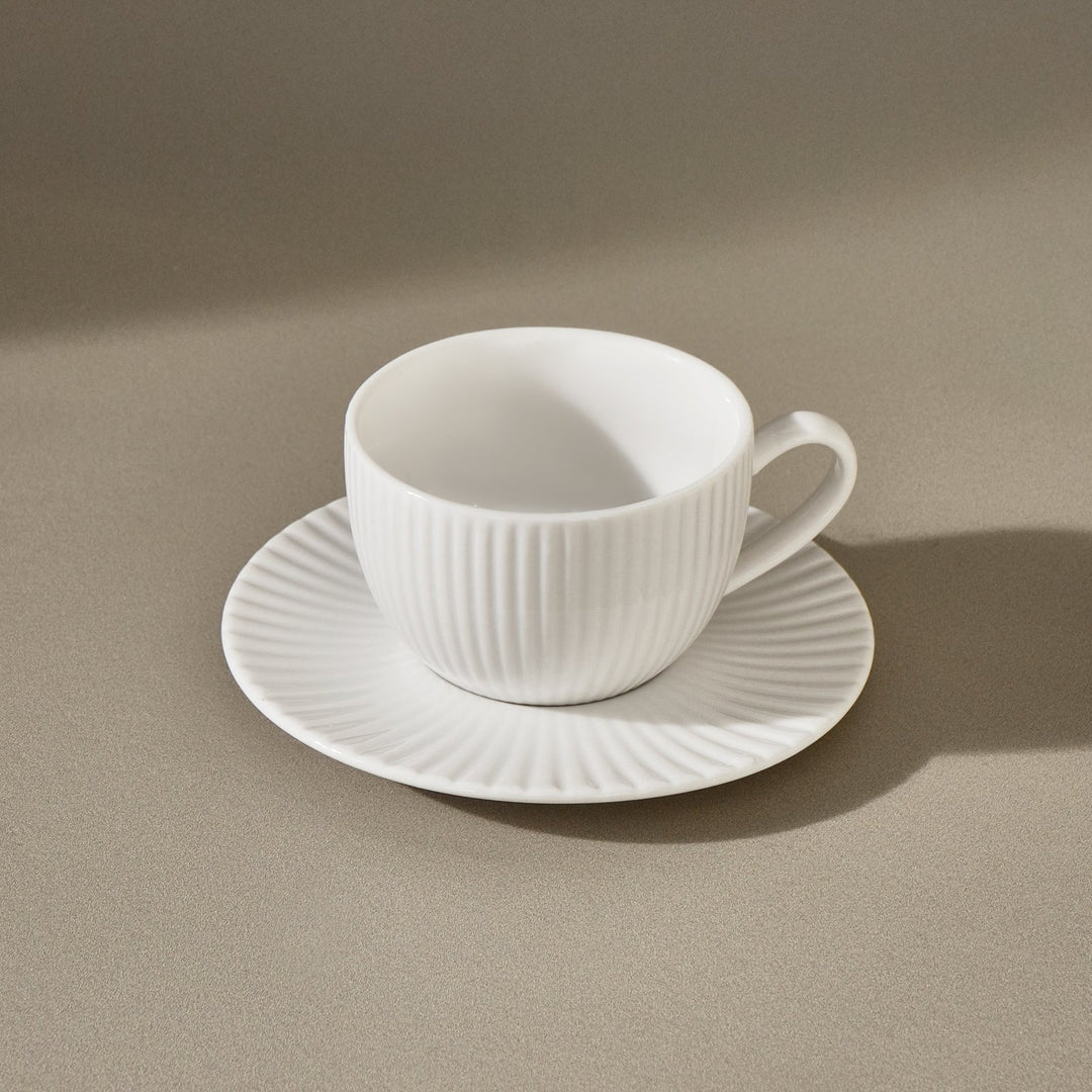 Karaca Seashell porcelæn espressosæt til 2 pers. - 4 dele - Råhvid - Løven Home