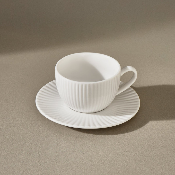 Karaca Seashell porcelæn espressosæt til 2 pers. - 4 dele - Råhvid - Løven Home