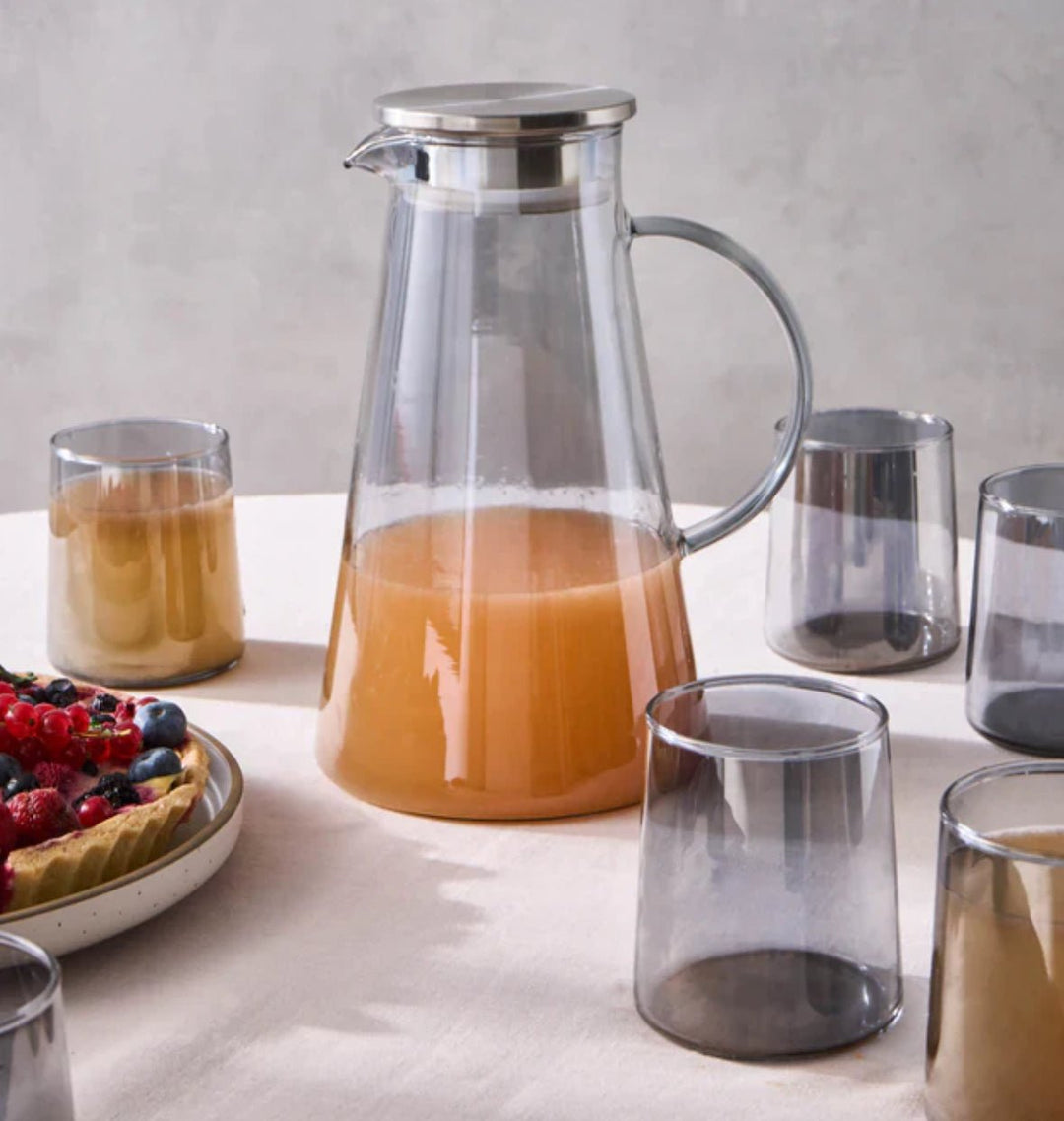 Karaca Serene 7 - dele tumbler - glas sæt – Antrasit - Løven Home