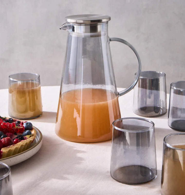 Karaca Serene 7 - dele tumbler - glas sæt – Antrasit - Løven Home