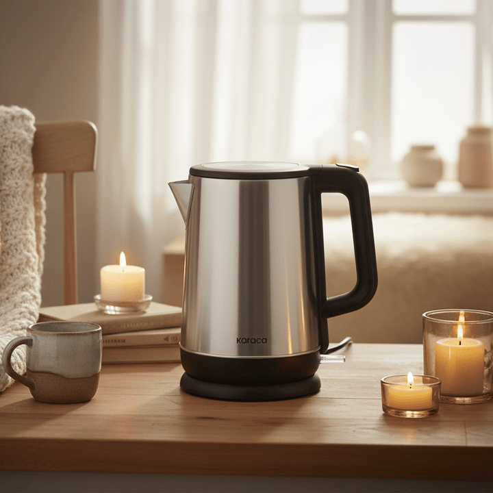 Karaca Series 2409 Elkedel i Rustfrit Stål Inox – 2200 W - Løven Home