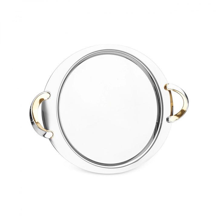 Karaca Serra Rund Serveringsbakke i Stål – 41 cm - Løven Home